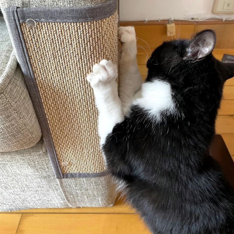 Natural Bamboo Cat Scratcher Sofa Mat_3