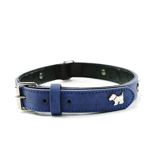 2 PCS Soft Leather Dog Collar - Adjustable & Durable for Medium/Large Dogs M-(58*2.5cm)